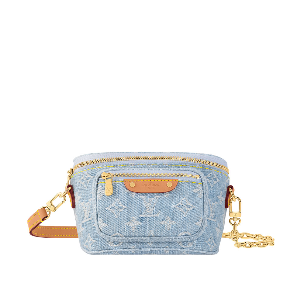 Louis Vuitton Mini Bumbag Monogram Canvas Blue M83353