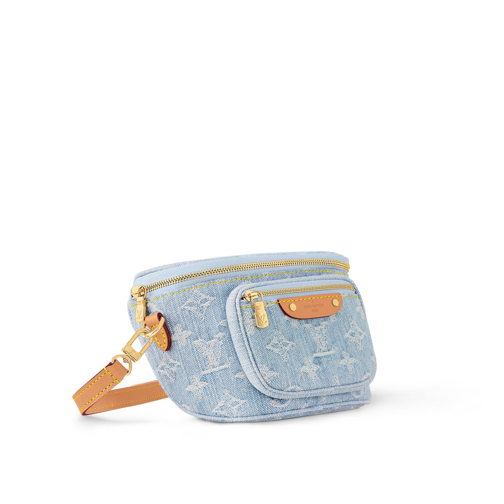 Louis Vuitton Mini Bumbag Monogram Canvas Blue M83353 - Photo-2