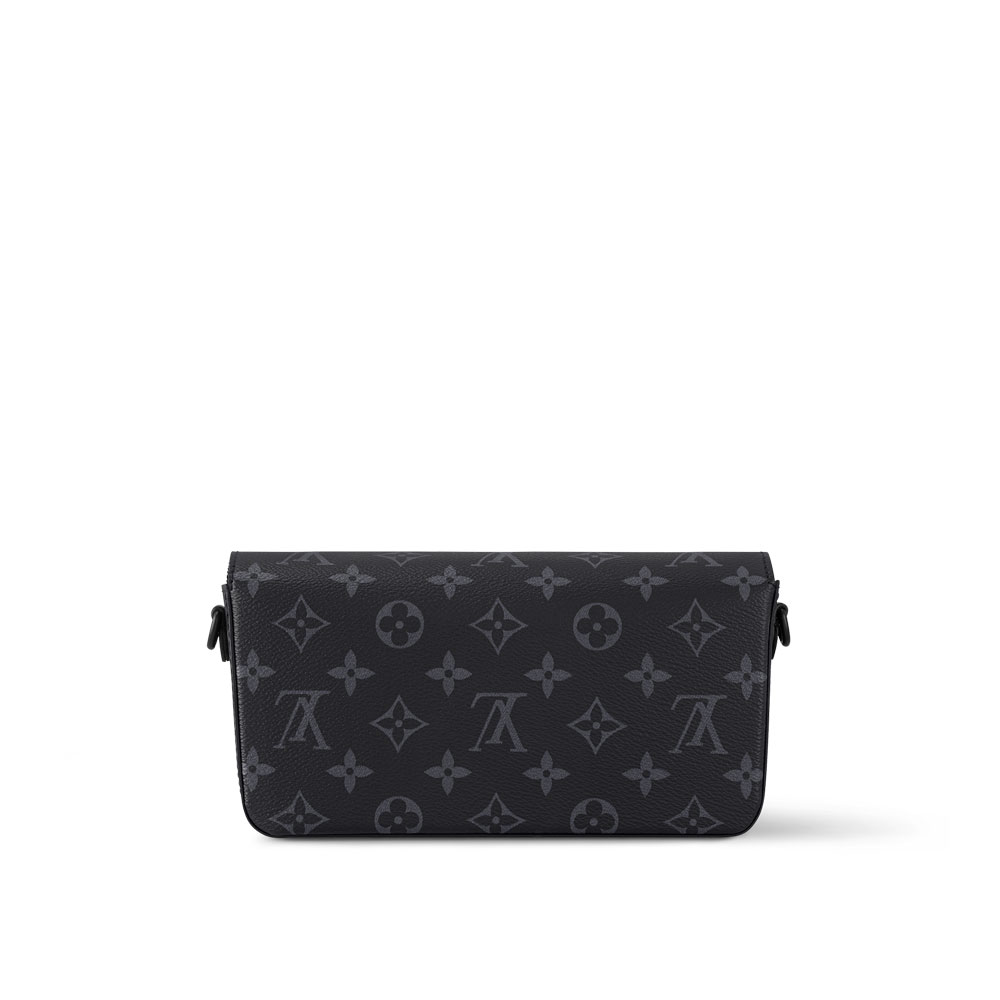 LV Montsouris Wearable Wallet Monogram Eclipse Canvas M83567 - Photo-3