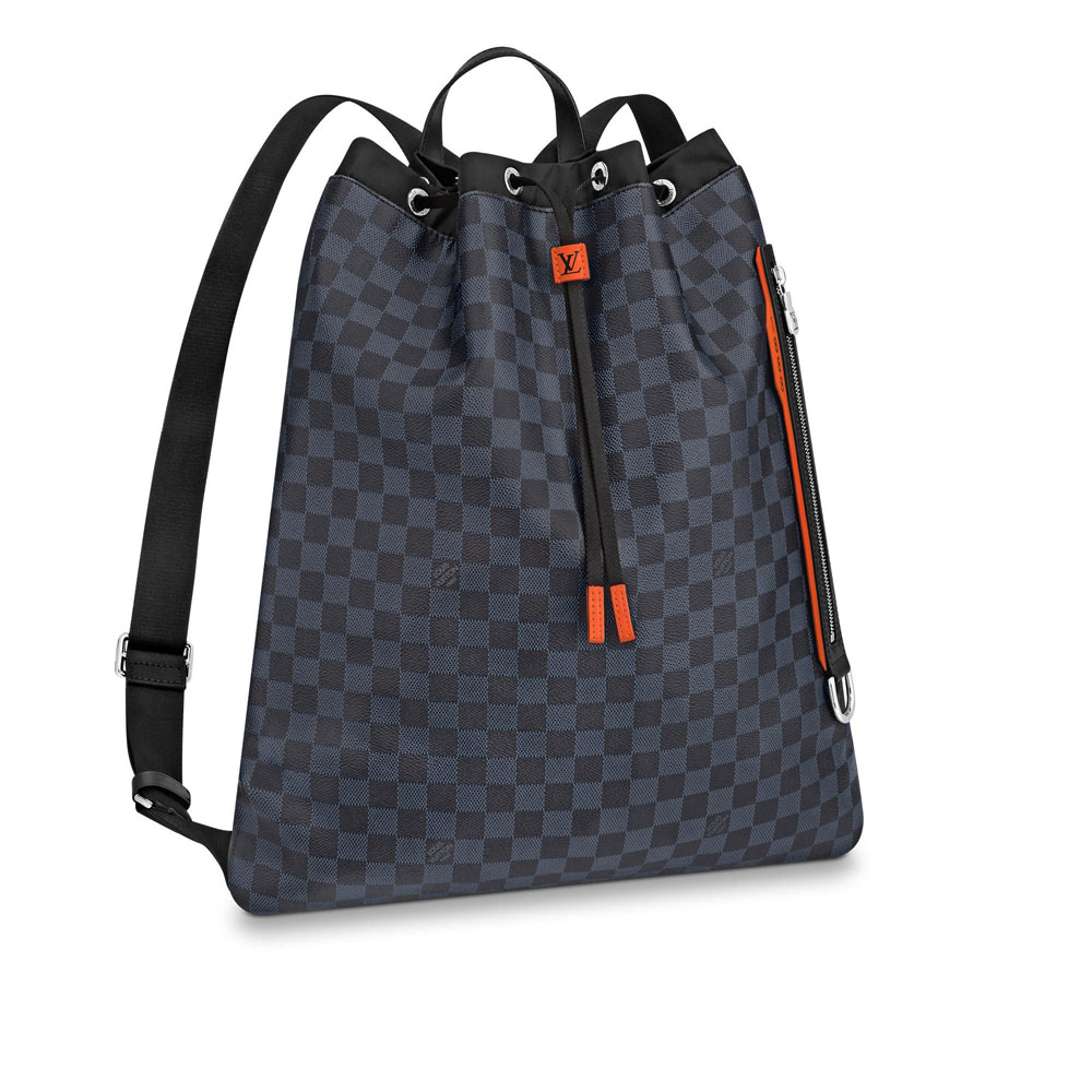 Louis Vuitton Drawstring Backpack Damier Cobalt Canvas N40170