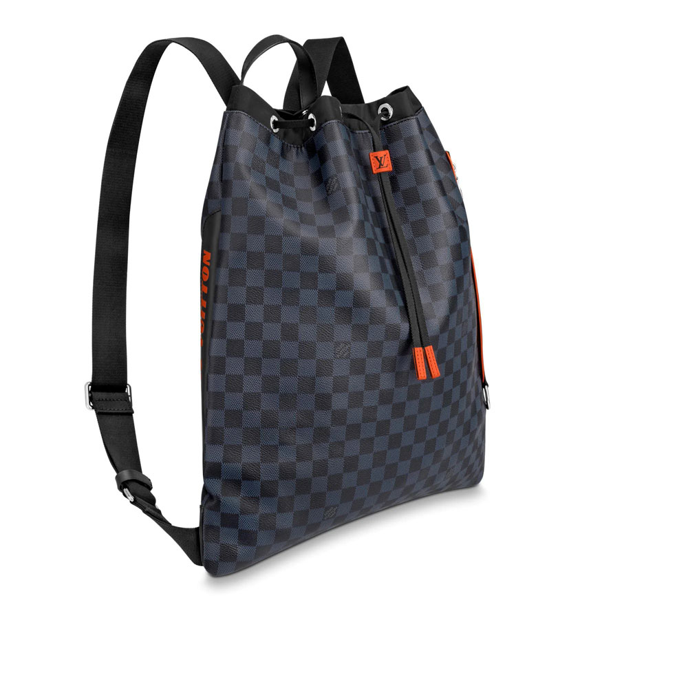 Louis Vuitton Drawstring Backpack Damier Cobalt Canvas N40170 - Photo-2