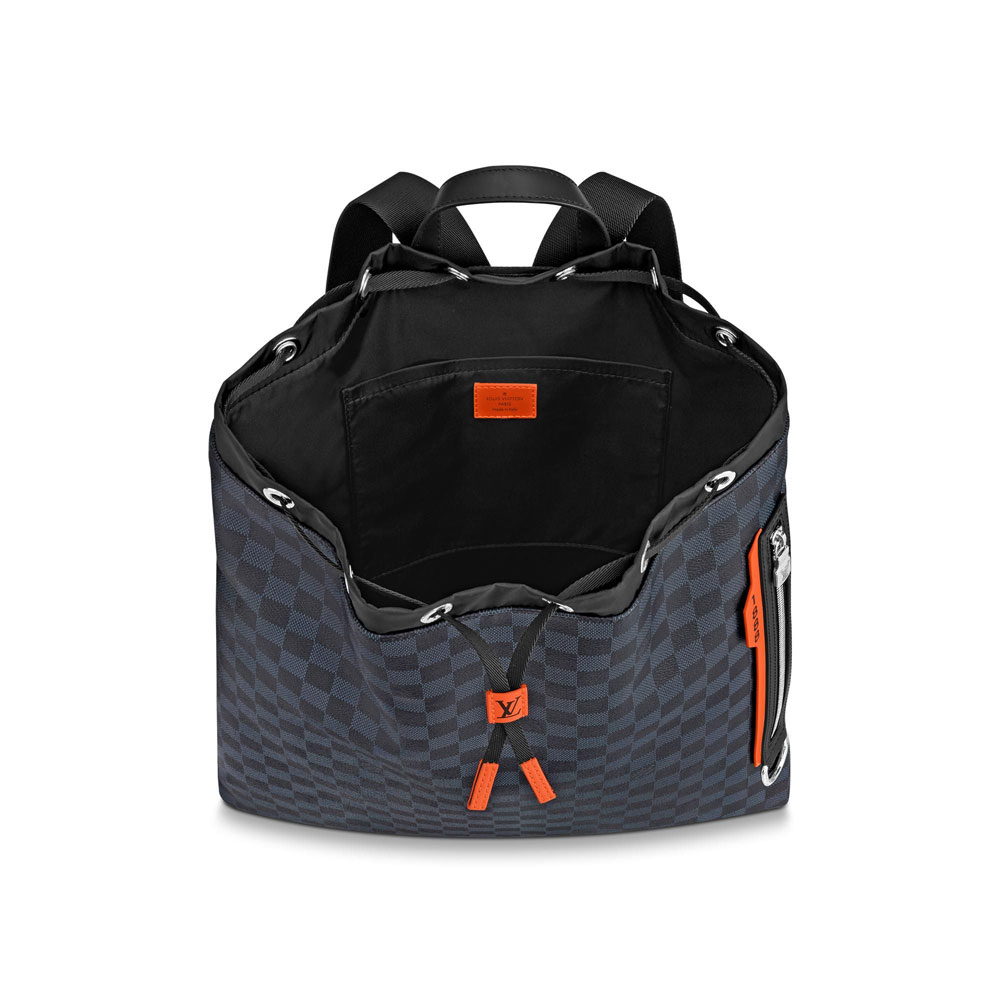 Louis Vuitton Drawstring Backpack Damier Cobalt Canvas N40170 - Photo-3