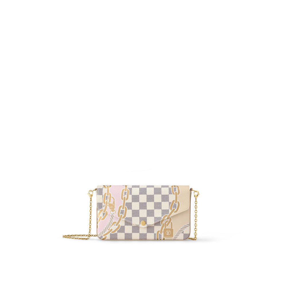 Louis Vuitton Felicie Pochette Damier Azur N40466
