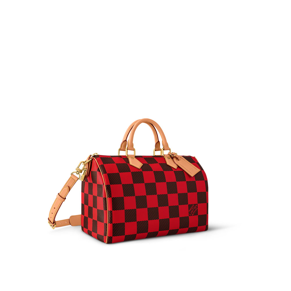 Louis Vuitton Speedy Bandouliere 40 Bag in Damier Other Red N40580 - Photo-2