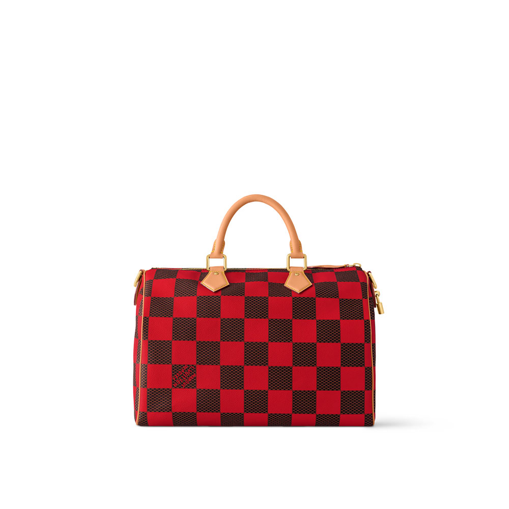 Louis Vuitton Speedy Bandouliere 40 Bag in Damier Other Red N40580 - Photo-3