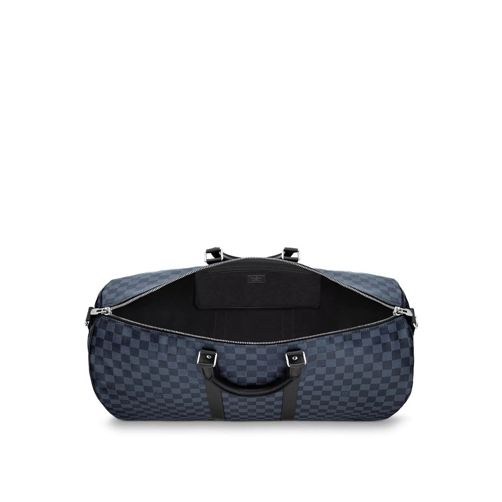 Louis Vuitton Keepall Bandouliere 55 Damier Cobalt Canvas N41356 - Photo-3