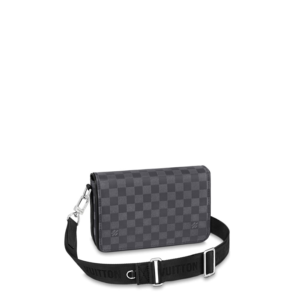 Louis Vuitton Studio Messenger Damier Infini Leather in Grey N50007