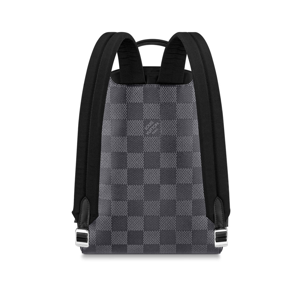 Louis Vuitton Campus Backpack Damier Graphite Canvas in Black N50009 - Photo-4