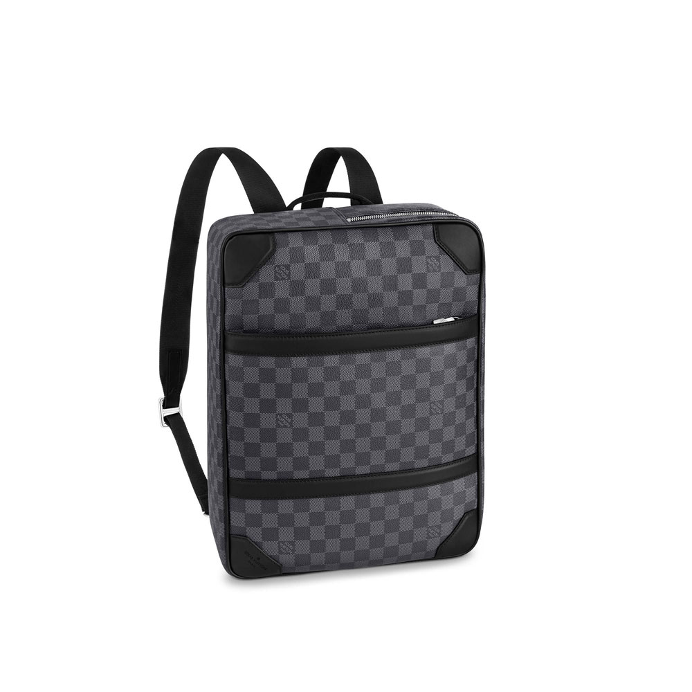 Louis Vuitton Briefcase Backpack Damier Graphite Canvas in Grey N50051