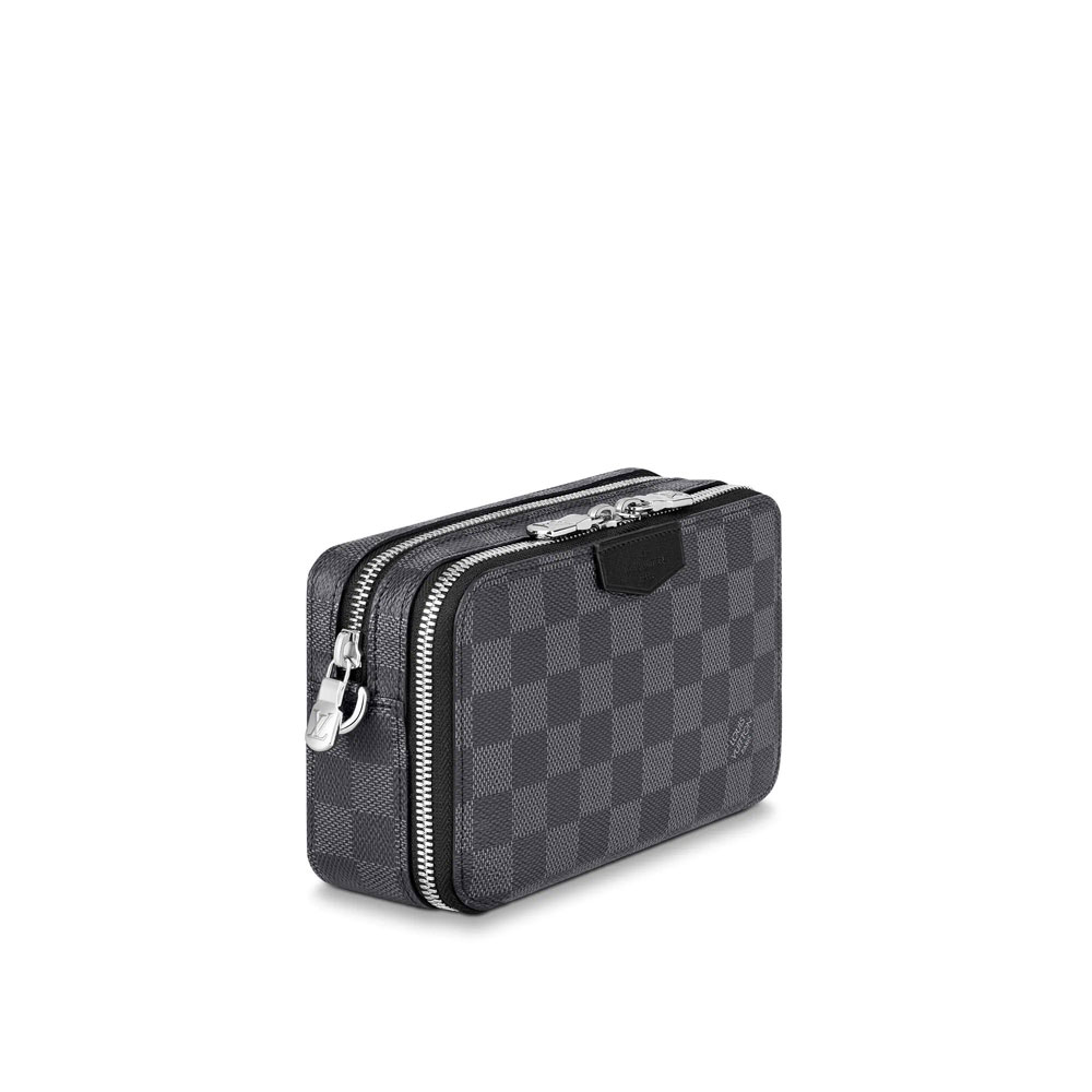 Louis Vuitton Alpha Wearable Wallet Damier Graphite in Grey N60418 - Photo-2