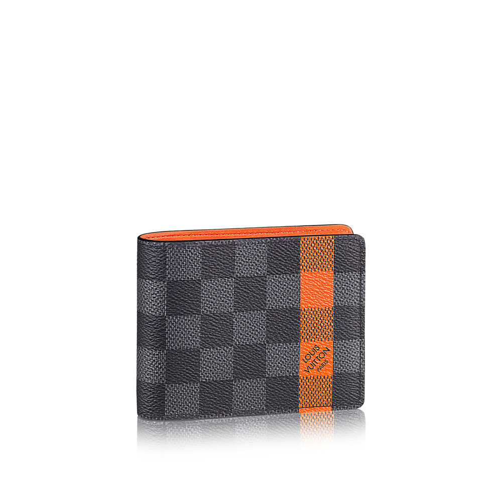 Louis Vuitton Slender Wallet Damier Graphite Stripe N63310