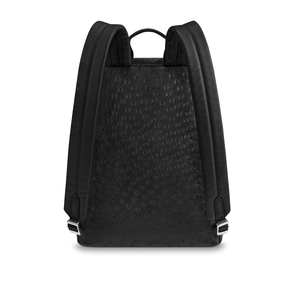 Louis Vuitton DISCOVERY BACKPACK PM PM Ostrich Leather in Black N94714 - Photo-4