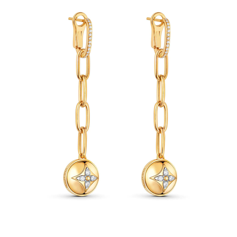 Louis Vuitton B Blossom Earrings Diamonds Q96789