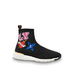 Louis Vuitton Black Heart Sock Sneaker Boot 1A4MRU