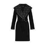Louis Vuitton Black Wrap Coat 1A4PE7