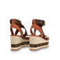 Louis Vuitton Boundary Wedge Sandal in Brown 1A63W5 - thumb-3