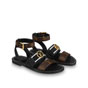 Louis Vuitton Academy Flat Sandal in Black 1A6781 - thumb-2