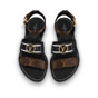 Louis Vuitton Academy Flat Sandal in Black 1A6781 - thumb-3