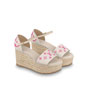 Louis Vuitton Starboard Wedge Sandal in Rose 1A8GP5 - thumb-3