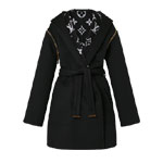 Louis Vuitton Reversible Zip Sleeve Hooded Wrap Coat 1AC2D8
