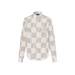 Louis Vuitton Damier Long-Sleeved Classic Cotton Shirt 1AFJDA