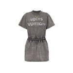 Vintage-Effect Louis Vuitton T-Shirt Dress 1AFLQM