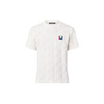 Louis Vuitton Damier Jacquard Short-Sleeved Cotton Crewneck 1AFVRT