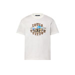 Louis Vuitton Graphic Cotton And Linen-Blend T-Shirt 1AFWUR