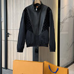 Louis Vuitton Leather Mix Track Top 1AHVM1