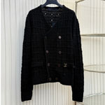 Louis Vuitton Double-Breasted Knit Jacket 1AHVNK