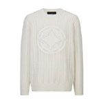 Louis Vuitton Long-Sleeved Cable-Knit Crewneck 1AHVOG