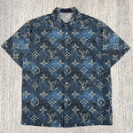 Louis Vuitton Printed Monogram Short-Sleeved Shirt 1AHVTY