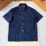 Louis Vuitton Short-Sleeved Denim Shirt 1AHVVK