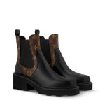 Louis Vuitton Beaubourg Chelsea Ankle Boot in Black 1AIEJ4
