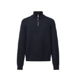 Louis Vuitton Cashmere-Wool Blend Half-Zip Pullover 1AIHNC