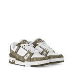 Louis Vuitton Trainer Sneaker in Khaki Green 1AIKMZ