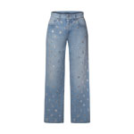 Louis Vuitton Signature Sequin Boot-Cut Jeans 1AIPP3