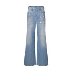 Louis Vuitton Signature Sequin Slim-Fit Jeans 1AIPPR