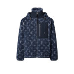 Louis Vuitton Denim-Effect Monogram Fleece Jacket 1AIQQZ