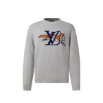 Louis Vuitton Chunky Wool-Cashmere Crewneck 1AJBU1