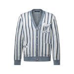 Louis Vuitton Striped Jacquard Cardigan 1AJUHH
