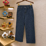 Louis Vuitton Reflective Nanogram Denim Skate Pants 1AKOTM
