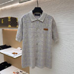 Louis Vuitton Tweedy Jacquard Short-Sleeved Shirt 1AKOVI