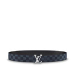 Louis Vuitton Initiales 40mm Reversible Belt Damier Cobalt Canvas M0087Q