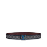 Louis Vuitton Initiales 40MM Reversible Belt Damier Graphite Canvas M0197S