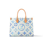 Louis Vuitton OnTheGo MM Tote Bag in Monogram Canvas Blue M11262