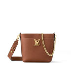 Louis Vuitton Lock and Walk Bucket Bag Lockme Brown M24165