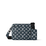 Louis Vuitton Trio Messenger Bag Monogram Shadow Blue M24753