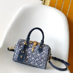 Louis Vuitton Speedy Bandouliere 20 Blue M2A187
