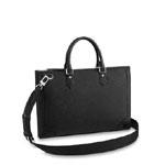 Louis Vuitton Slim Briefcase Taiga Leather in Black M30810